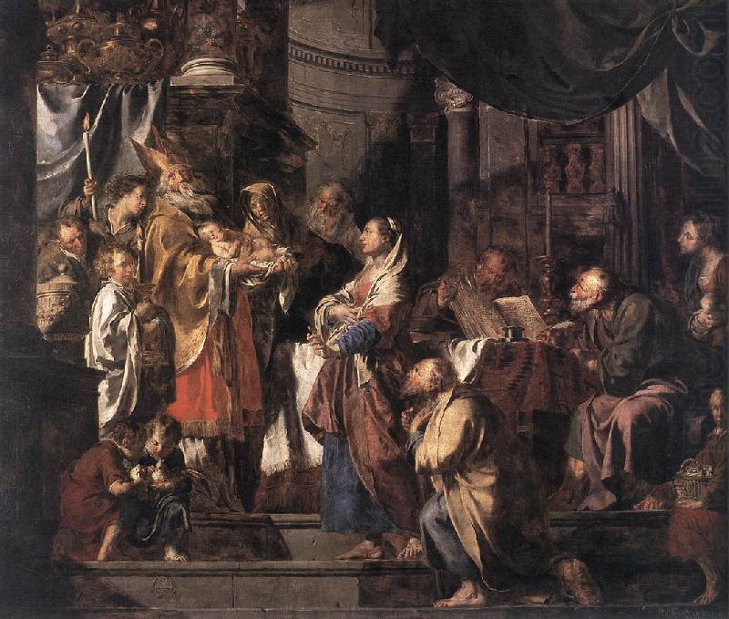 VERHAGHEN, Pieter Jozef The Presentation in the Temple a er china oil painting image